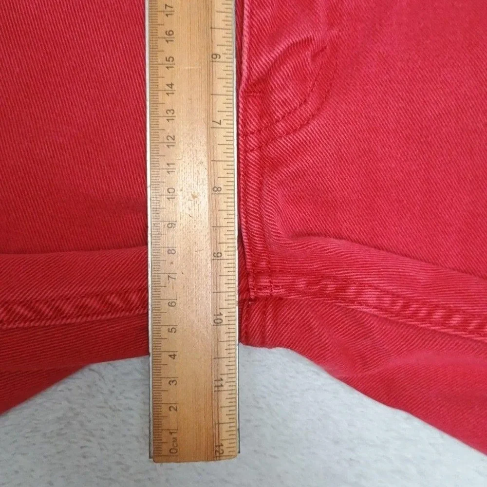 Levis 511 Jeans Mens 32x32 Red Slim Stretch Denim Cotton Blend Logo Red Tab